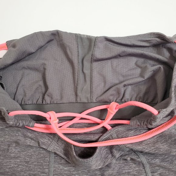 Lululemon Womens Dancing Warrior Tank 6 Heathered Slate Grapefruit Strap… - Picture 7 of 8